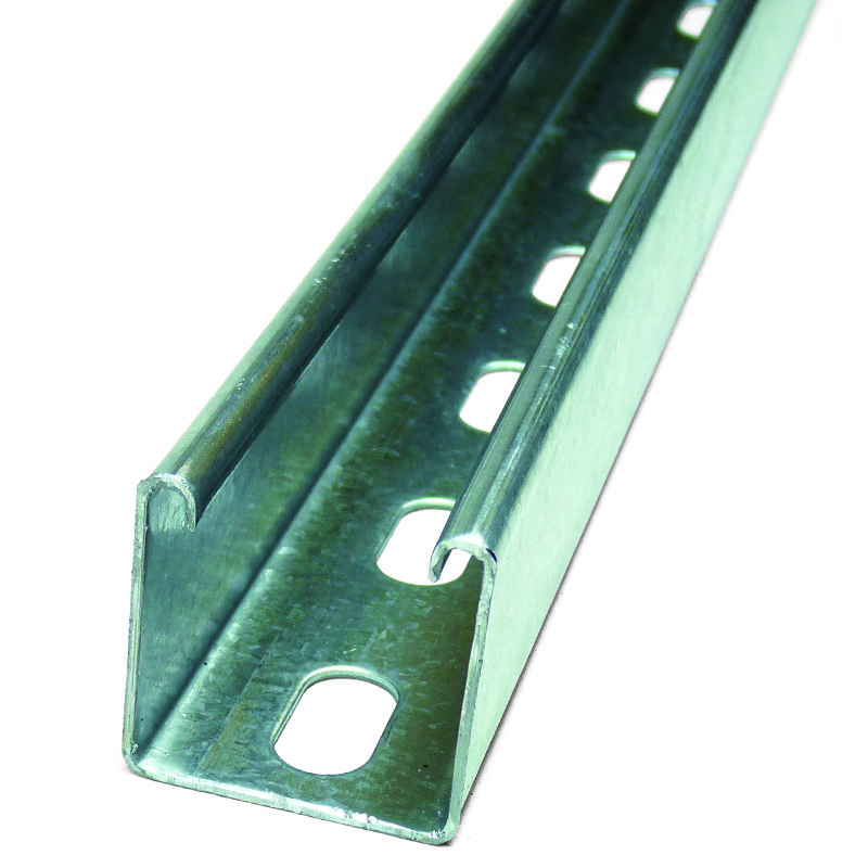 galvanized strut channel to secure pipes